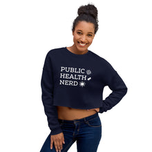 Load image into Gallery viewer, Public Health Nerd Crop Sweatshirt