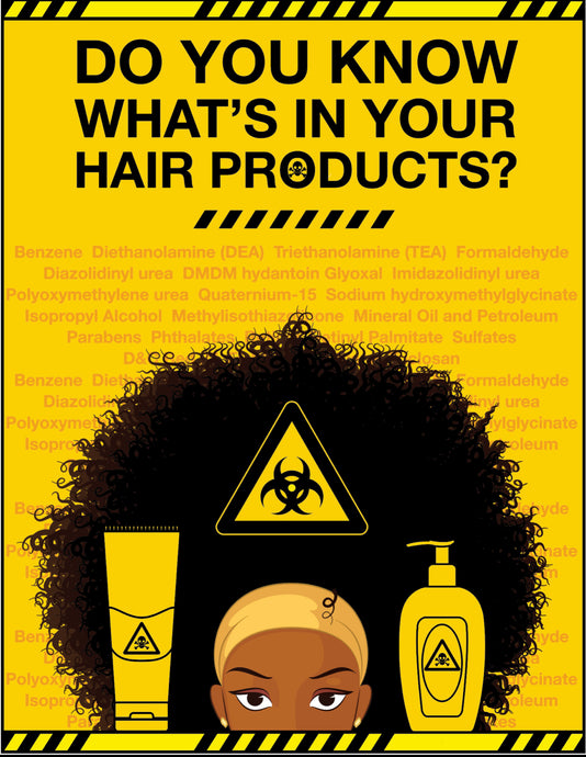 A Brief History of Black Hair and “What’s In Your Hair Products???” Education Campaign