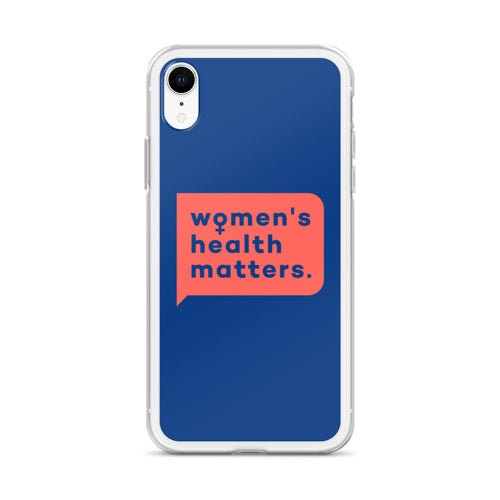 Women's Health Matters iPhone Case (Blue)